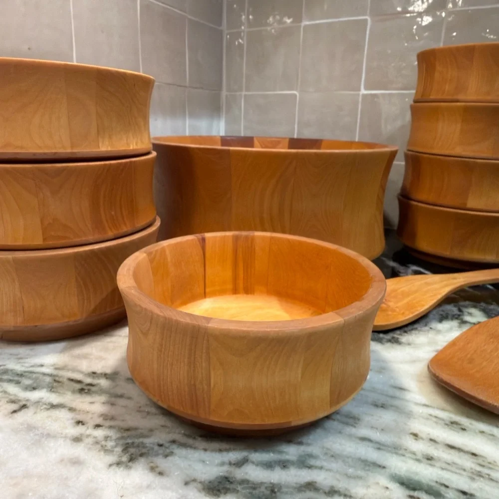 Williams Sonoma Wooden Salad Bowl Set